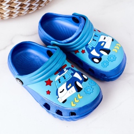 Pantofole in schiuma per bambini Crocs Blu Turchese Oscar 2