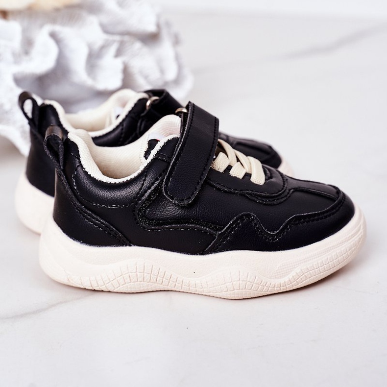 Apawwa Scarpe sportive per bambini Sneakers Black Runner nero 1