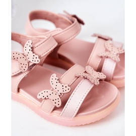 Apawwa Sandali Per Bambini Con Velcro Farfalla Rosa Malvika 1