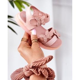 Apawwa Sandali Per Bambini Con Velcro Farfalla Rosa Malvika 2