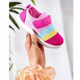 Apawwa Sneakers Bambini Con Velcro Fucsia Marta rosa multicolore 2