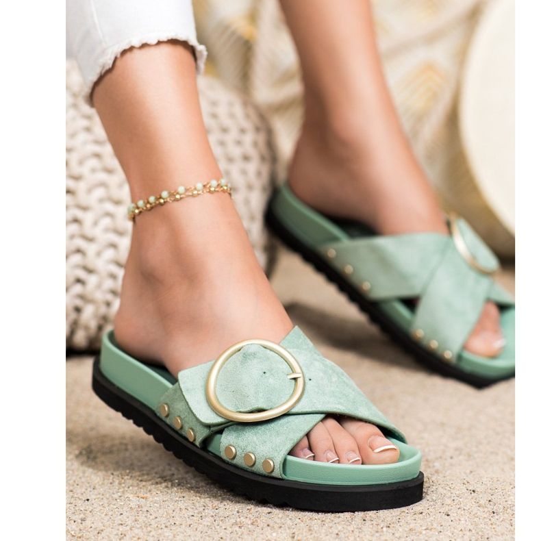 Renda Pantofole casual verde 1