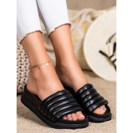 Seastar Pantofole in ecopelle leggera nero 2