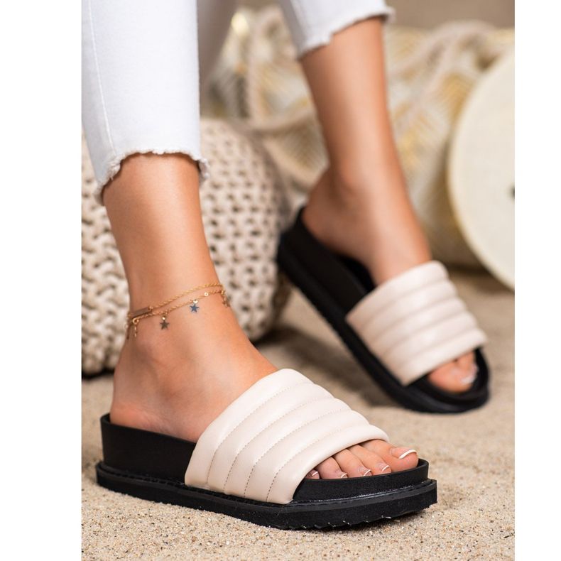 Seastar Pantofole in ecopelle leggera beige 1