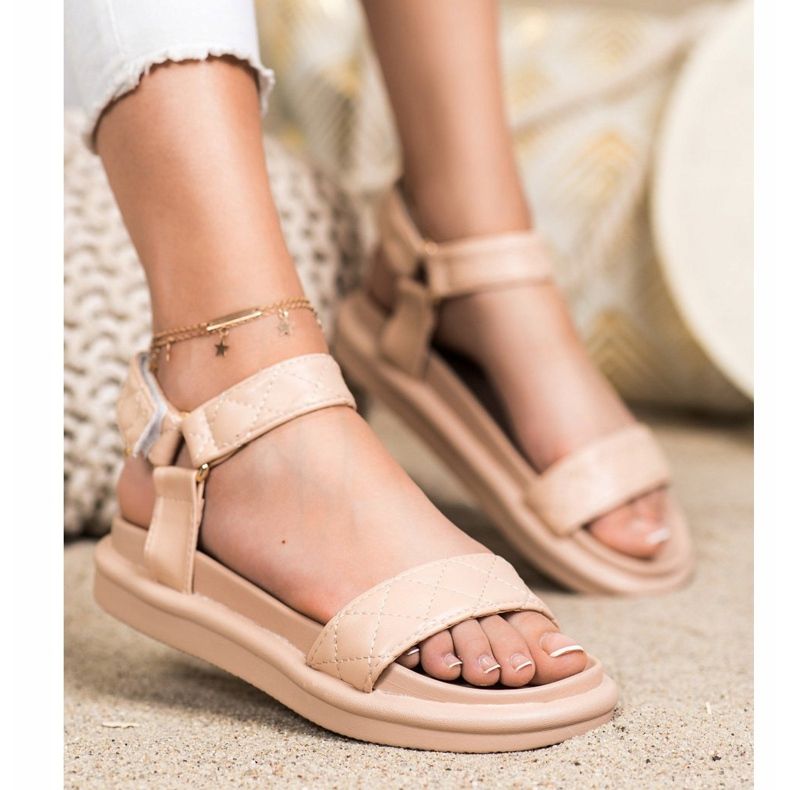 Seastar Sandali Beige Con Ecopelle 1