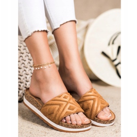 Seastar Pantofole classiche in pelle scamosciata marrone 1