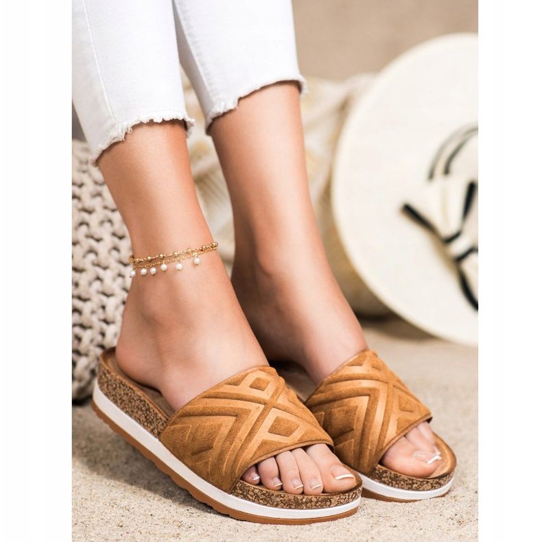 Seastar Pantofole classiche in pelle scamosciata marrone 1