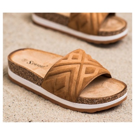 Seastar Pantofole classiche in pelle scamosciata marrone 2