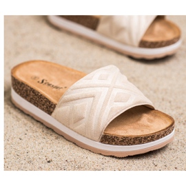 Seastar Pantofole classiche in pelle scamosciata beige 2
