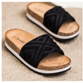 Seastar Pantofole classiche in pelle scamosciata nero 1