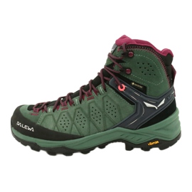 Salewa Ws Alp Trainer 2 Mid Gtx W 61383-5085 scarpe da trekking nero verde 1