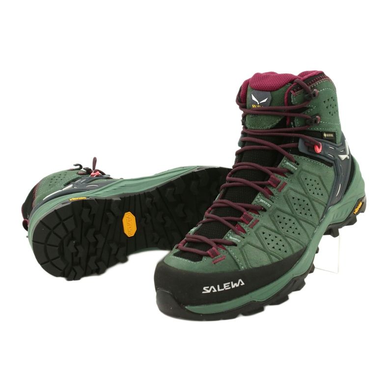 Salewa Ws Alp Trainer 2 Mid Gtx W 61383-5085 scarpe da trekking nero verde 4