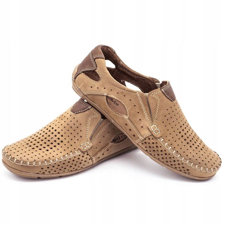 Olivier Mocassini da uomo 901 per il beige estivo beige 6
