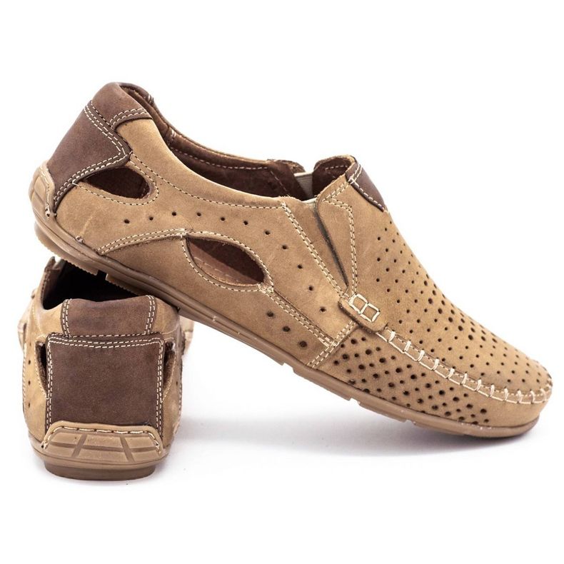 Olivier Mocassini da uomo 901 per il beige estivo beige 5
