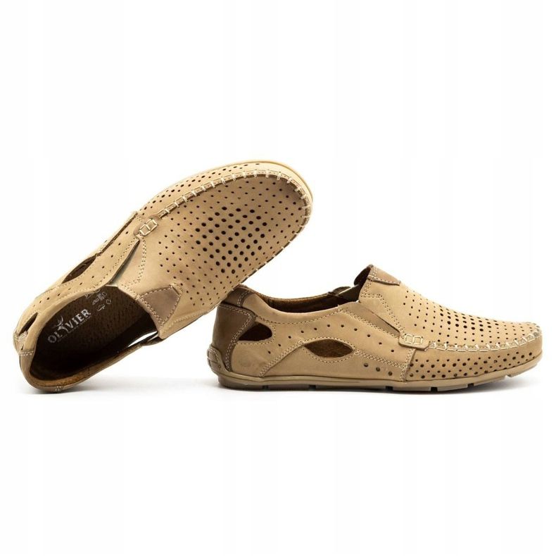 Olivier Mocassini da uomo 901 per il beige estivo beige 2