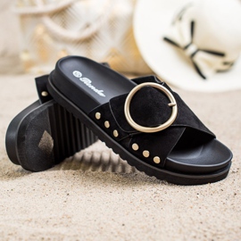 Renda Pantofole casual nero 1