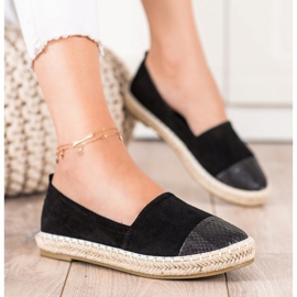 Bestelle Espadrillas Con Inserto Stampa Serpente nero 1