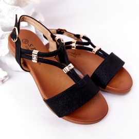 S.Barski Sandali per bambini S. Bararski Comfort Black nero 1