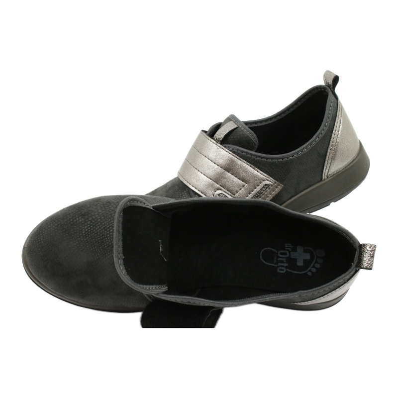 Scarpe da donna Dr.Orto Befado 156D003 Black-Share grigio 8