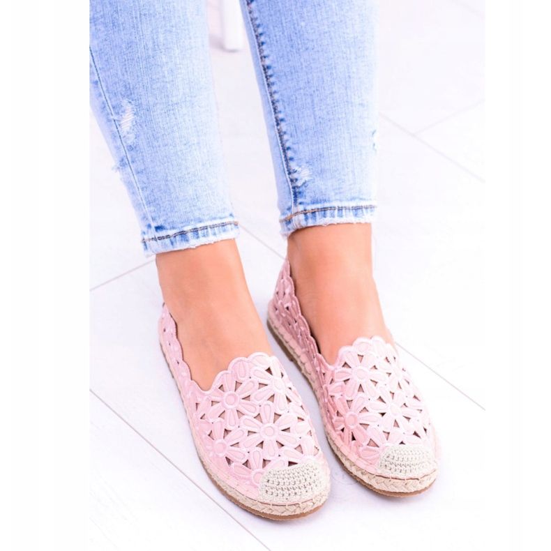 Lu Boo Ballerine Donna Espadrillas Rosa Fiori Macarena 4