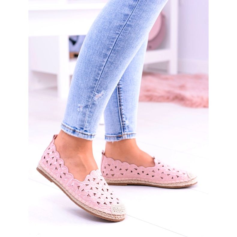 Lu Boo Ballerine Donna Espadrillas Rosa Fiori Macarena 5