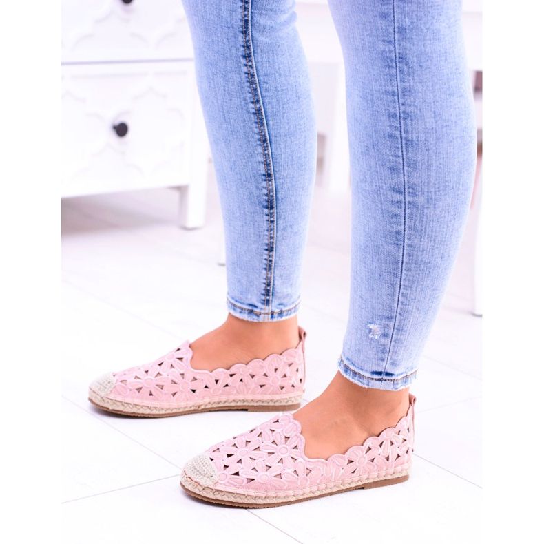 Lu Boo Ballerine Donna Espadrillas Rosa Fiori Macarena 6