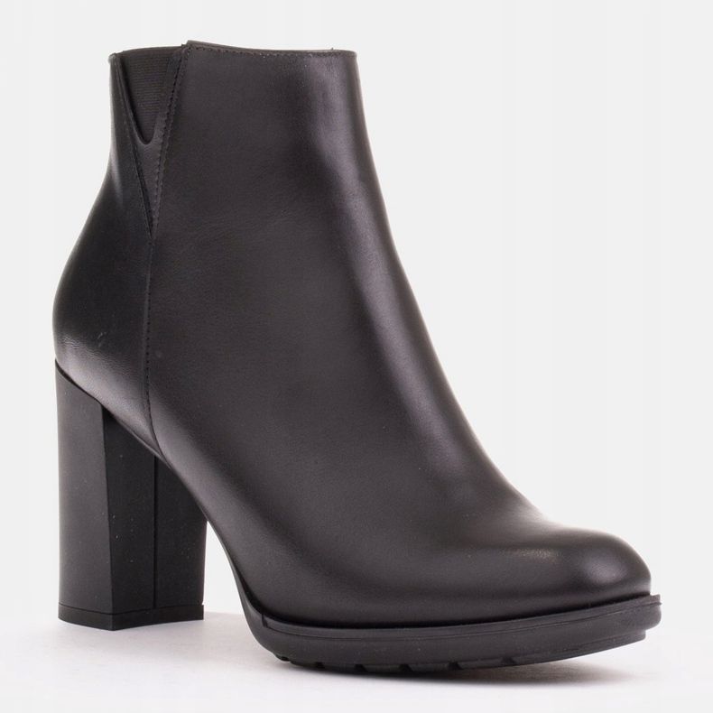 Marco Shoes stivaletti in pelle nera nero 1