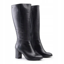 Marco Shoes Stivali da donna in pelle Marco nero 1
