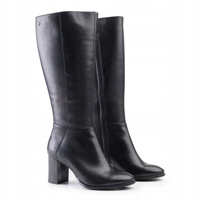 Marco Shoes Stivali da donna in pelle Marco nero 1