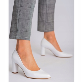 Marco Shoes Décolleté classiche in pelle bianca 2