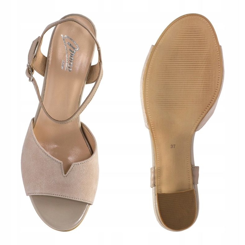 Marco Shoes Sandali beige 0624P in pelle interessante 2