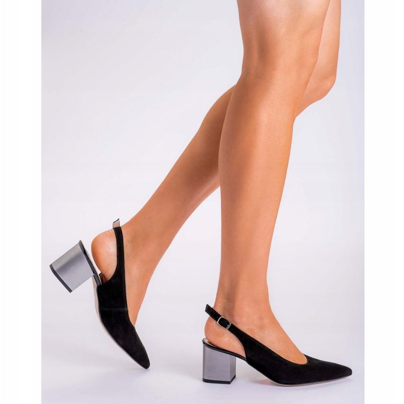 Marco Shoes Sandali neri 1191P con cinturino e fibbia nero 1