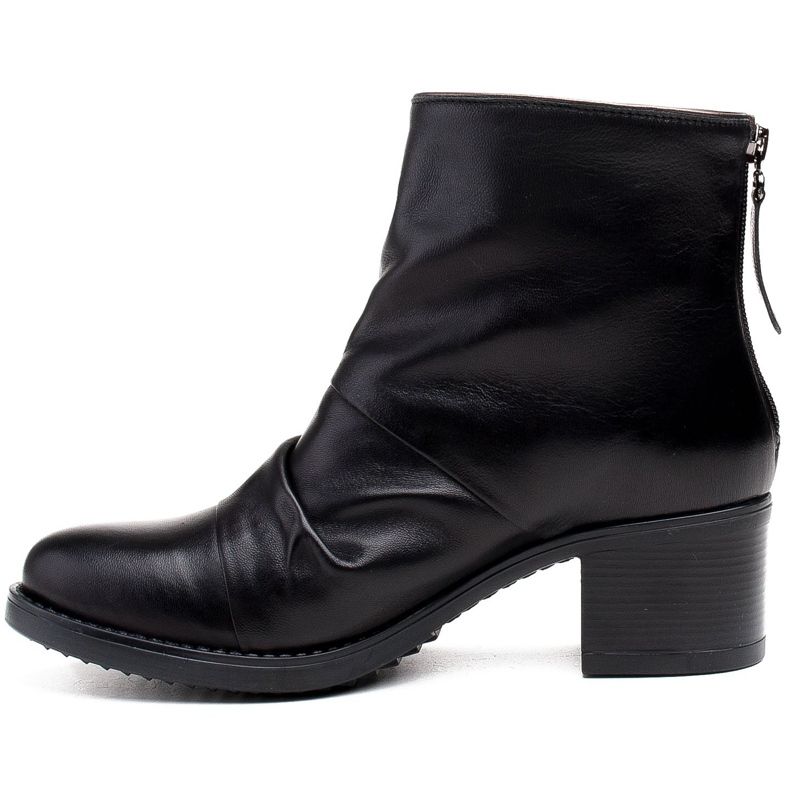 Marco Shoes Stivali da donna 1258B Marco in pelle raggrinzita nero 2