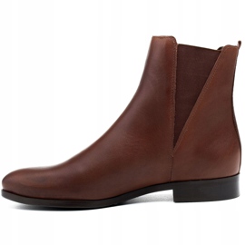 Marco Shoes Marrone 1284B Stivaletto piatto Marco marrone con gomma 1