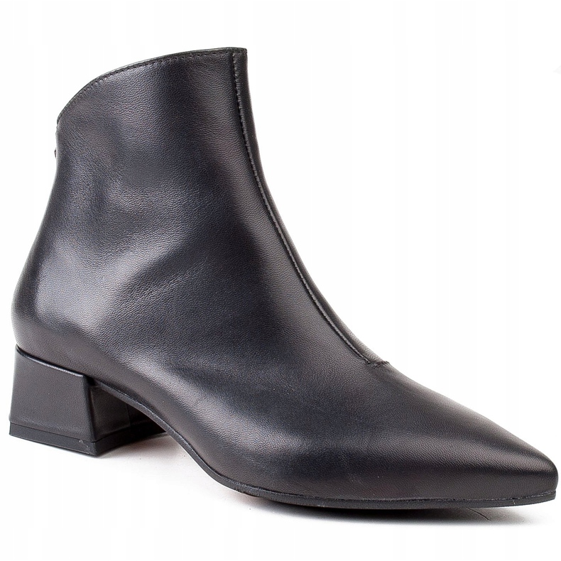 Marco Shoes Stivali Marco 1288B con tacco basso in pelle nero 1
