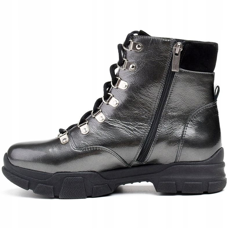 Marco Shoes 1349B Marco stivali sportivi in ​​pelle grigio 2