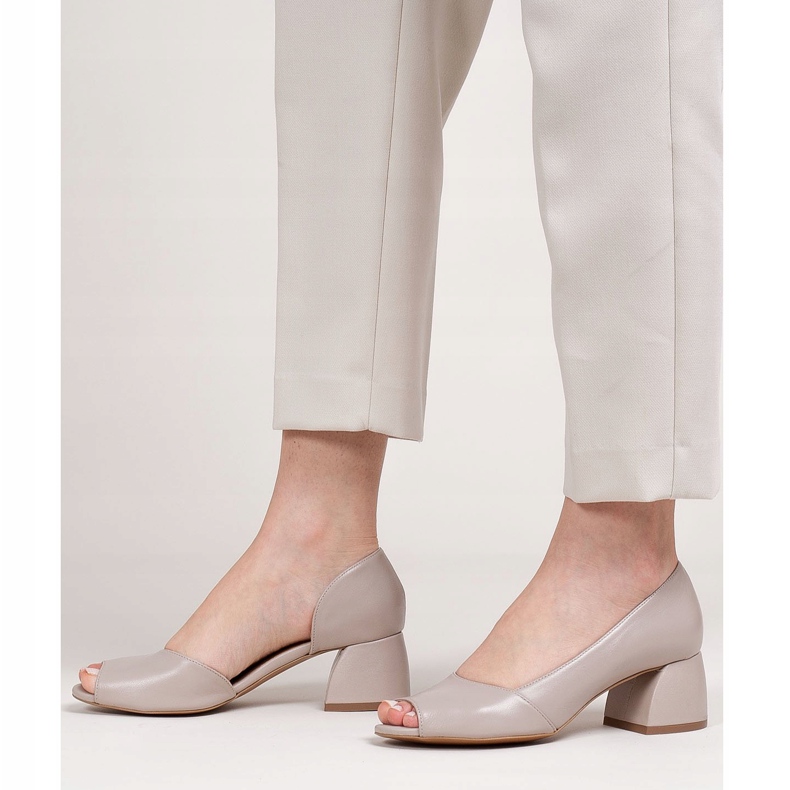 Marco Shoes Sandali in pelle beige 1505P 2