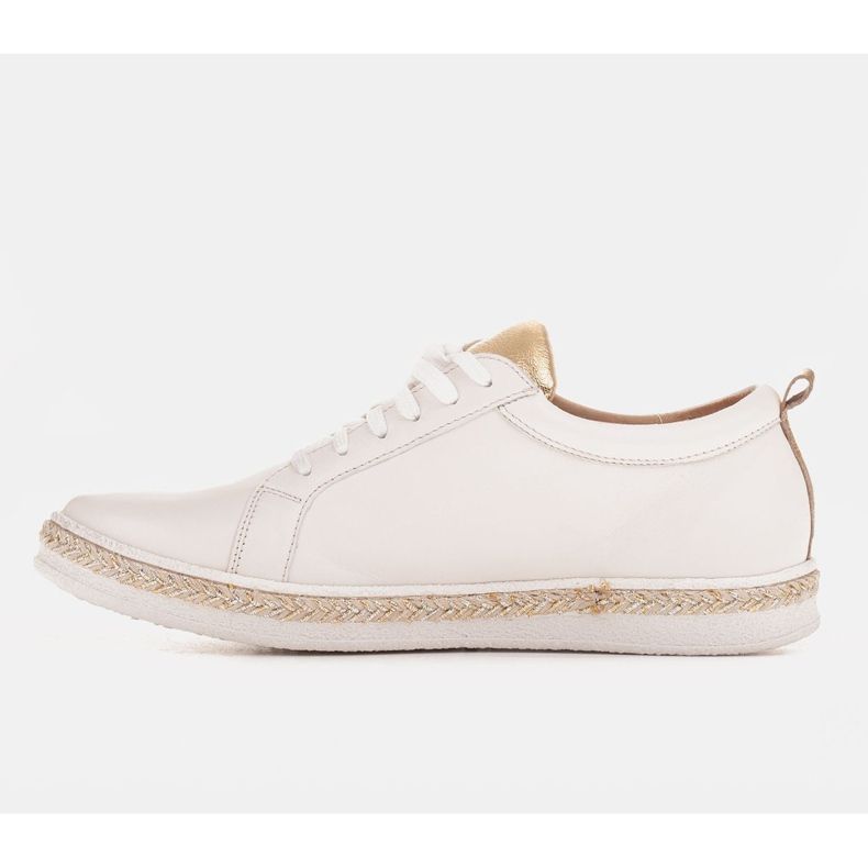 Marco Shoes Sneakers sportive in pelle naturale bianco 1