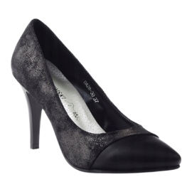 M.Daszyński Daszyński Donne Shiny Pompe DA28 Black nero 1