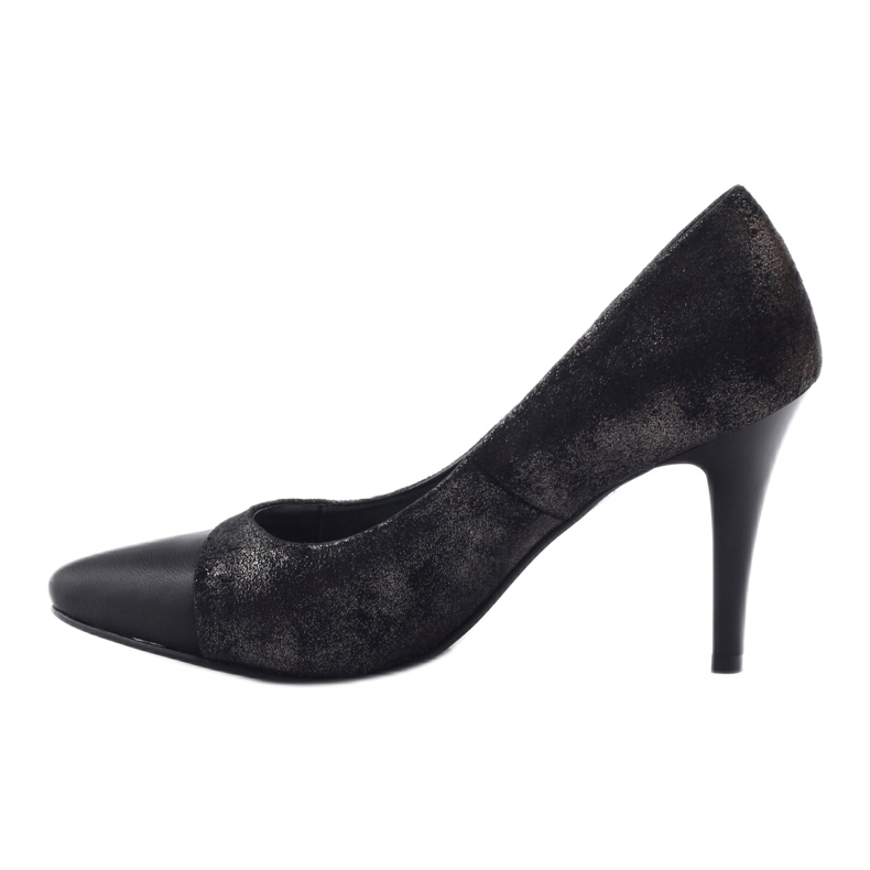 M.Daszyński Daszyński Donne Shiny Pompe DA28 Black nero 2