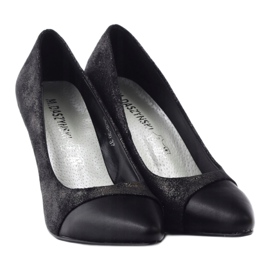 M.Daszyński Daszyński Donne Shiny Pompe DA28 Black nero 4
