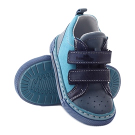 Stivaletti bambino scarpe da bambino Ren But 1429 blu multicolore 3