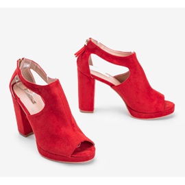 Sandali con gambo rosso atlantico 1