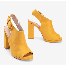 Sandali senape con gambo Little Italy giallo 1