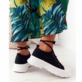 Sneakers Da Donna Sulla Piattaforma Nero Travel Time 1