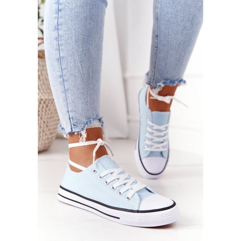 Sneakers Classiche da Donna Blu Omertà 2