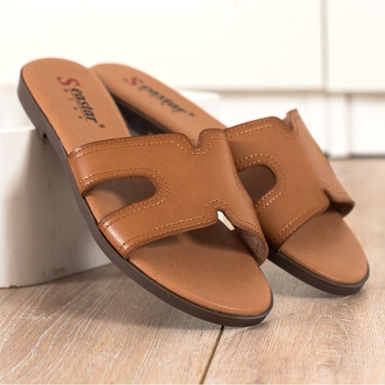 Seastar Pantofole classiche marrone 2