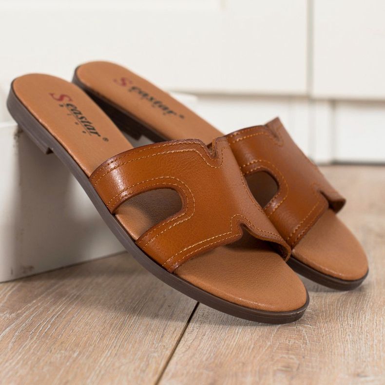 Seastar Pantofole classiche marrone 1