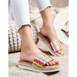 SHELOVET Pantofole Espadrillas Sulla Piattaforma multicolore 2