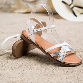 Laura Mode Sandali casual bianco 1